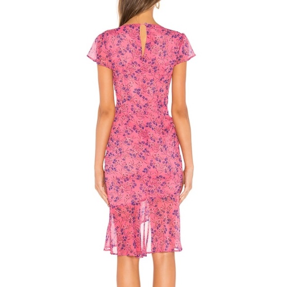 MAJORELLE Pink Floral Midi Dress - Picture 3 of 4